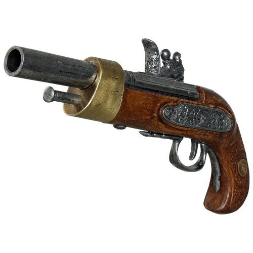 Preview: Kolser, Deko Steinschlosspistole, französische Kavalleriepistole, aus dem frühen 19. Jahrhundert